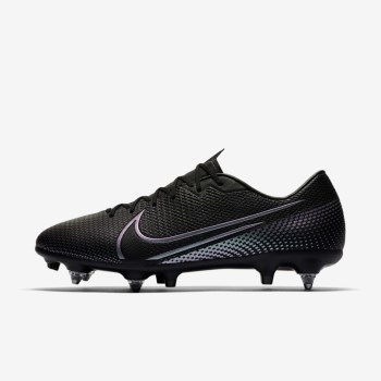 Nike Mercurial Vapor 13 Academy SG-PRO Anti-Clog Traction - Férfi Focicipő - Fekete/Fekete